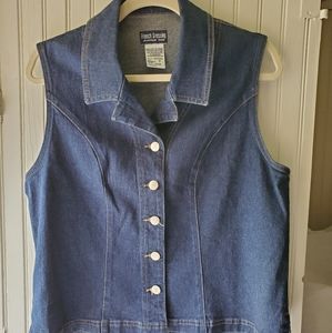French Dressing denim vest